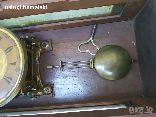 Стар стенен часовник, снимка 7 - Антикварни и старинни предмети - 55486148