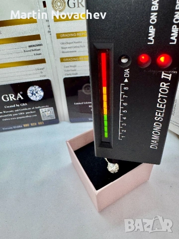 Сребърни обеци с мойсанит (Диамант) 2 карата, снимка 15 - Обеци - 54243053