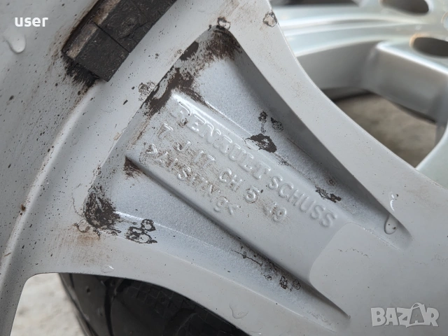17" Оригинални джанти за Рено Меган Сценик 3 Renault Megane Scenic 3 5x114.3, снимка 8 - Гуми и джанти - 55258407