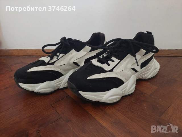 Продавам черно бели кецове / маратонки / обувки answear , снимка 3 - Маратонки - 55078443