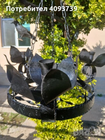 Полилей от ковано желязо, снимка 2 - Полилеи - 54164436