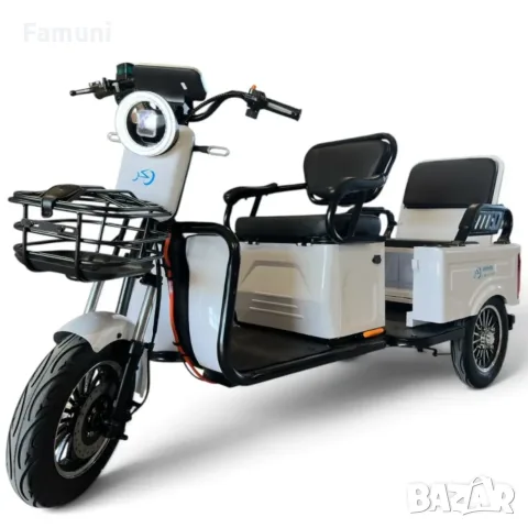 Електрическа Триколка CARGO 1800W (Ремарке или седалка), снимка 2 - Мотоциклети и мототехника - 55586030