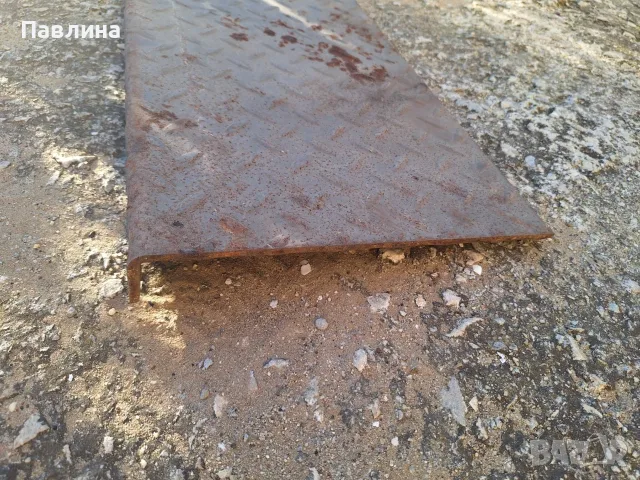 Стъпало от  черна-рифелова ламарина, снимка 4 - Железария - 55466886