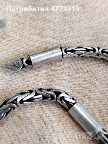 Масивен сребърен ланец , снимка 4 - Колиета, медальони, синджири - 54106051