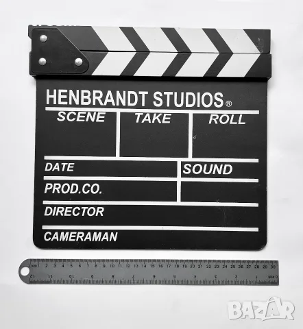 Дървена Филмова клапа /Movie Clapperboard, снимка 4 - Камери - 55425035