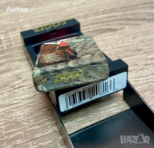 Оригинална запалка Zippo Turkey Camouflage Design (пуйка) – нова, в кутия, снимка 5 - Колекции - 54801933
