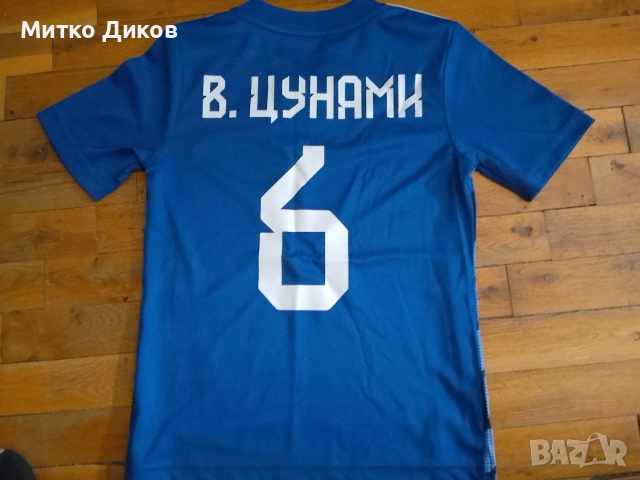 Левски футболна тениска детска нова маркова на Адидас #6 Ванд.Цунами 7-8год.128 см, снимка 4 - Футбол - 54969521