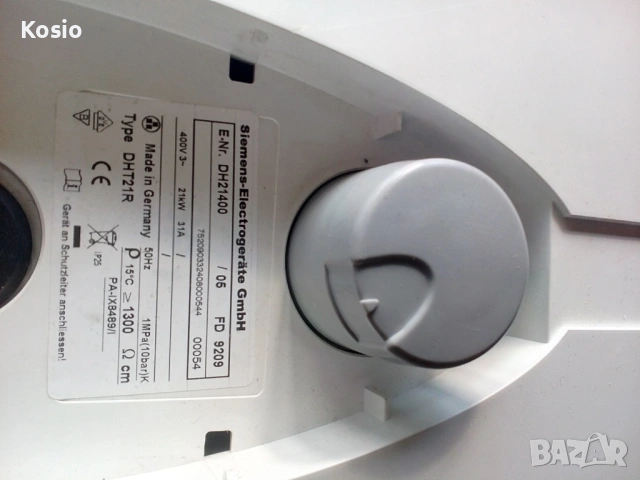 Tрифазен проточен бойлер Сименс 21-KW  НА ЧАСТИ, снимка 4 - Бойлери - 54685491