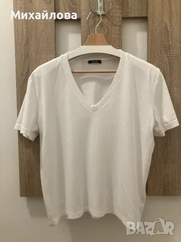 Дамска бяла тениска на Massimo Dutti, размер М, нова с премахнат етикет