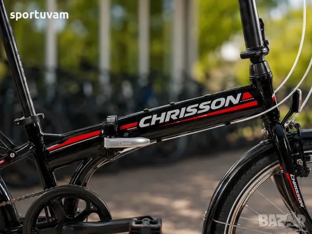 НОВ Сгъваем Велосипед Chrisson Foldrider 1.0 20 Black Red - БЕЗПЛАТНА ДОСТАВКА, снимка 7 - Велосипеди - 55390133