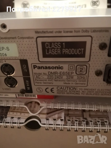 DVD Panasonic DMR-E65EP за части, снимка 7 - Плейъри, домашно кино, прожектори - 55017150