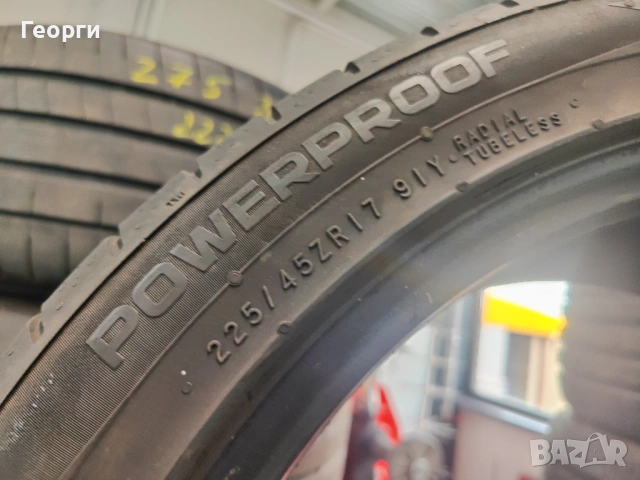 2бр. летни гуми 225/45/17 Nokian, снимка 3 - Гуми и джанти - 54394262