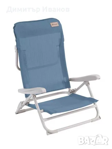 Къмпинг/ плажен стол Outwell Seaford Ocean Blue (със забележка), снимка 6 - Къмпинг мебели - 55398569