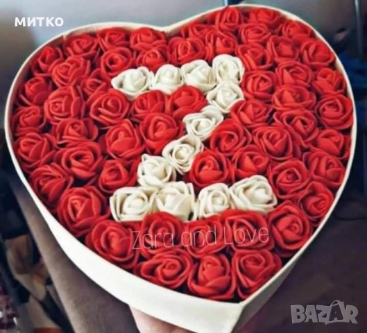 Кутия с рози за подарък, снимка 12 - Подаръци за жени - 54440933