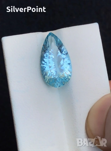Топаз Swiss Blue VVS круша 