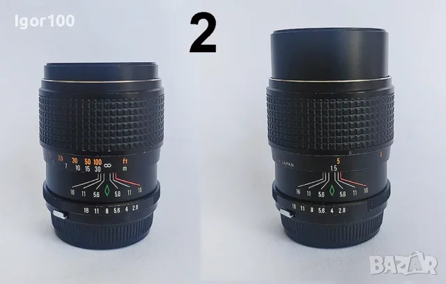ОБЕКТИВИ РЪЧЕН ФОКУС - на OLYMPUS OM mount, снимка 5 - Фотоапарати - 55502724