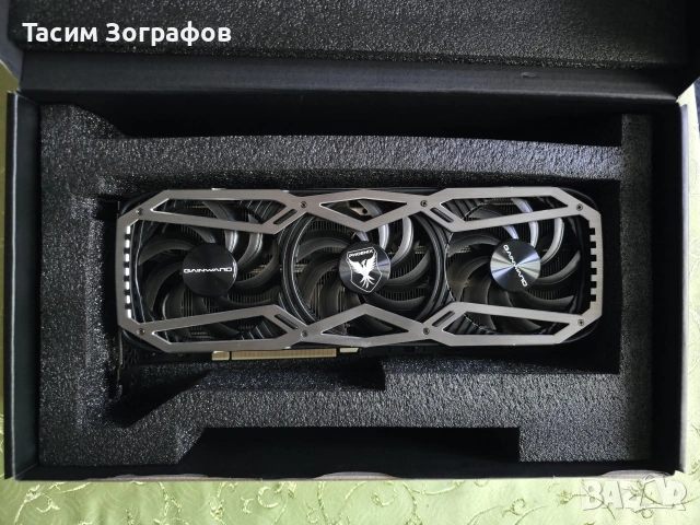 Gainward RTX 3060 Ti Phoenix GS 8GB GDDR6 – Triple Fan / Golden Sample, снимка 3 - Видеокарти - 54405583