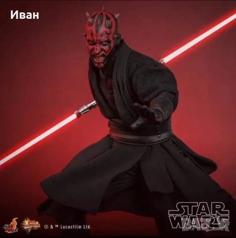 Hot Toys Star Wars DX17 Darth Maul with Sith Speeder Deluxe Version 1/6 — нов, зачечатан, снимка 4 - Колекции - 54802269