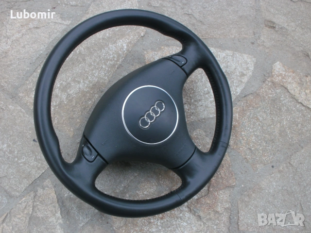 Волан с айр-бег - трилъчев, кожен, оригинален Audi A3,A4,A6,A8 !, снимка 4 - Аксесоари и консумативи - 54208292