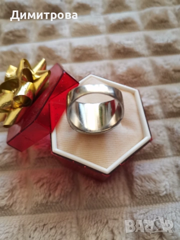 Масивен сребърен пръстен с оникс, снимка 4 - Пръстени - 54333920