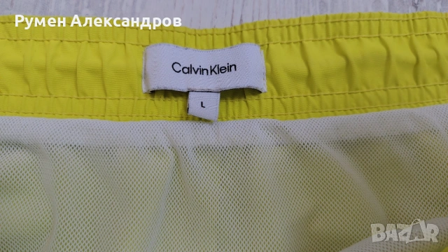  Оригинални мъжки плажни шорти CALVIN KLINE размер L, снимка 6 - Бански - 54548585