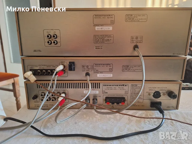 MARANTZ PM 140 STEREO AMPLIFIER,ST140 STEREO TUNER,SD140 STEREO CASSETTE DECK.MADE IN JAPAN., снимка 8 - Аудиосистеми - 55646088