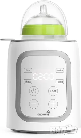 Подгревател и стерилизатор Grownsy 10-in-1 Baby Bottle Warmer с LCD дисплей - НОВ, снимка 4 - Прибори, съдове, шишета и биберони - 55307231