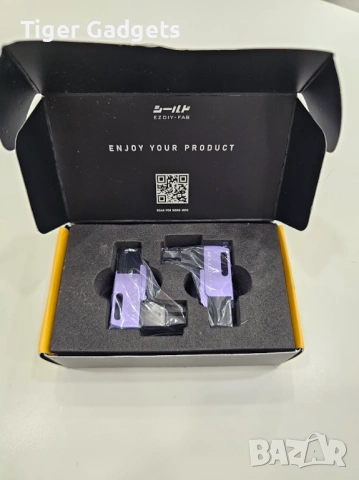 EZDIY-FAB Shield Series 8-Pin PCIe GPU Power Adapter 90° Reverse Type Purple – комплект 2 броя, снимка 9 - Други - 54620647