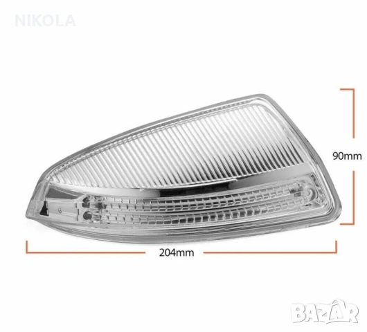 LED мигач в огледало за Mercedes C-CLASS W204 2007 -2011 / ЧИСТО НОВИ! / Лесен монтаж. , снимка 5 - Части - 54973514