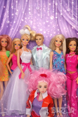 ВСИЧКО заедно 20 Евро! Лот 7 кукли Барби, Дефа Луци, MF с дрехи – ниска цена!