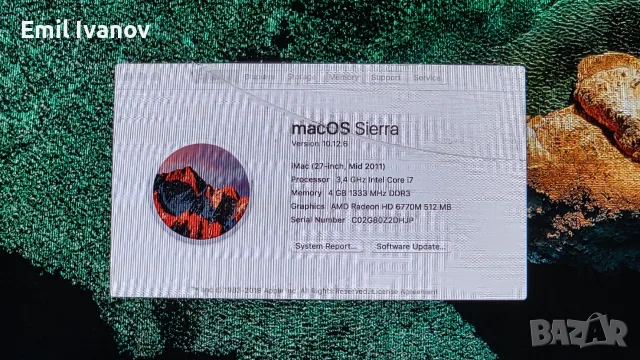 imac 27 2K - mid 2011 i7, снимка 2 - За дома - 55388734