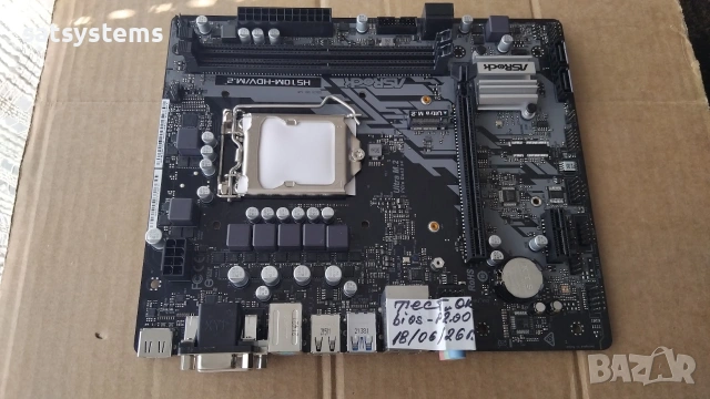Дънна платка ASRock H510M-HDV/M.2 Socket LGA1200, снимка 2 - Дънни платки - 54959932
