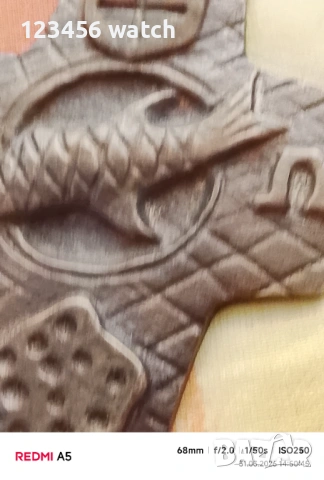 Бронзов кръст, снимка 6 - Антикварни и старинни предмети - 54040631