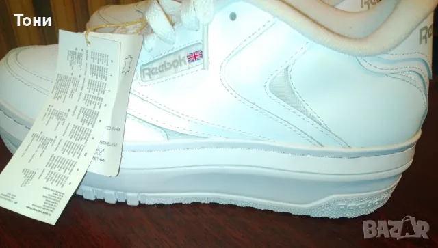 REEBOK Оригинал Нови Дамски Маратонки Изцяло от Естествена Кожа с Етикет 40, снимка 7 - Маратонки - 55495368