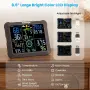 Чисто нова смарт WiFi метеорологична станция Sainlogic SA9 14-в-1 с 8.5" екран и AI прогноза  , снимка 5