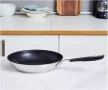 Керамичен незалепващ индукционен тиган от неръждаема стомана Amazon Basics, 21,3 см, с мека дръжка, снимка 5