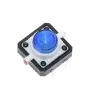 Микробутон TACT, 12x12x7.3mm, 2 позиции, 0.05A/12VDC, OFF-(ON), THT Различни Цветове, снимка 1