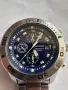 SEIKO, Мъжки кварцов часовник аналогов хронограф WR 100M син циферблат., снимка 2