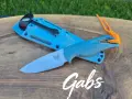 Фиксиран нож Benchmade Water Intersect 18050,Magna Cut,Depth Blue Santoprene, снимка 1