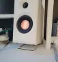 Професионални настолни стойки за тонколони Алуминий  16° наклон  Anti-Vibration  бели, снимка 16