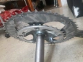 Shimano Тiagra 4600 / 170мм  Само десния курбел със плочите като на снимката, нямам ляв 170мм, снимка 5