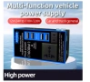 Инвертор 12V към 220V 1600W – автомобилен преобразувател с 4 USB порта, снимка 4