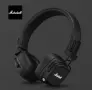 НОВИ!!! Безжични слушалки Marshall Major V, Bluetooth, 100+ часа батерия, Wireless Charging, Black, снимка 1
