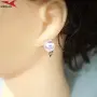 Обеци с платинено покритие 211213, снимка 4