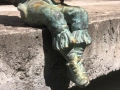 старинен бронзов фонтан /чешма, шадраван, чучур/ за двора/градината/, снимка 10