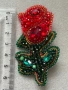 Невероятна Handmade брошка - Роза , снимка 7