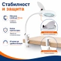 Увеличителна лупа с LED осветление за бюро маса бродиране четене шиене, снимка 6