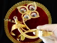 Позлатена фигура Водно конче,Цвете,24 k Gold Plated,кристали. , снимка 5