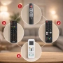 Универсално дистанционно за климатик или телевизор (LCD/LED/Smart TV) - съвместимо с много модели, снимка 1