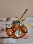 Бакърен сервиз за кафе, снимка 8